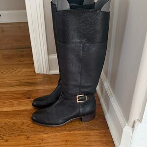 Banana Republic Black genuine Leather Knee-High Boots - Size 9